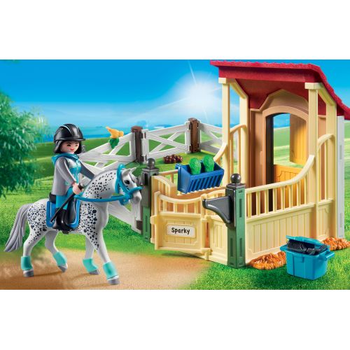 플레이모빌 PLAYMOBIL Horse Stable with Appaloosa