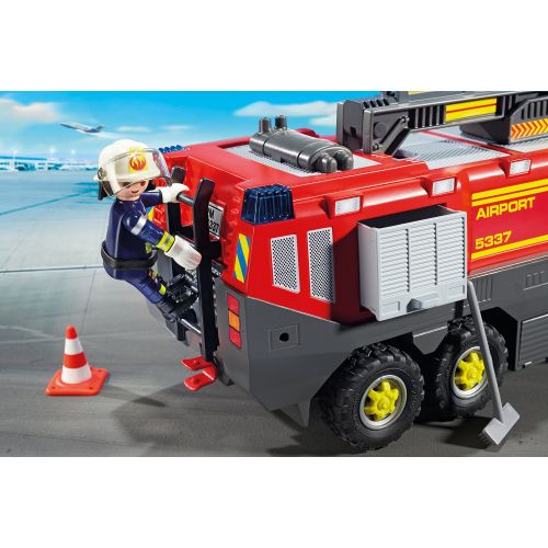 플레이모빌 PLAYMOBIL Airport Fire Engine with Lights and Sound