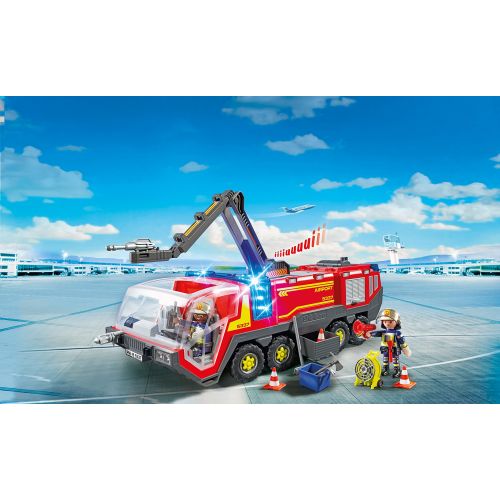 플레이모빌 PLAYMOBIL Airport Fire Engine with Lights and Sound