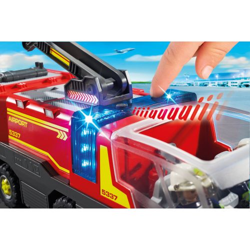 플레이모빌 PLAYMOBIL Airport Fire Engine with Lights and Sound