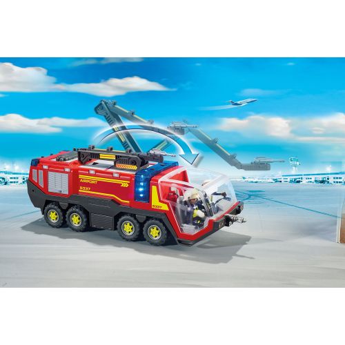 플레이모빌 PLAYMOBIL Airport Fire Engine with Lights and Sound