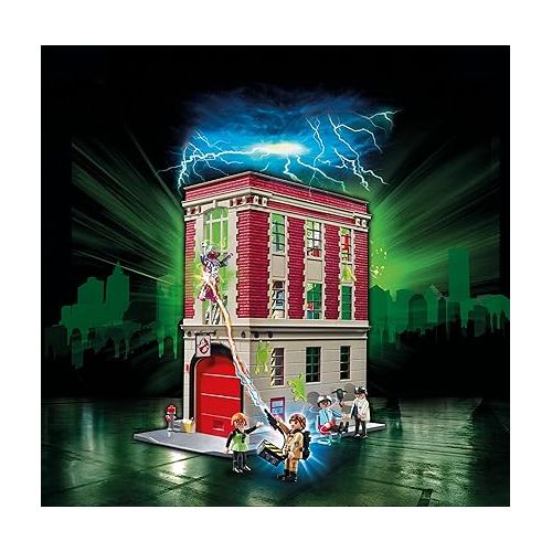 플레이모빌 Playmobil Ghostbusters Firehouse