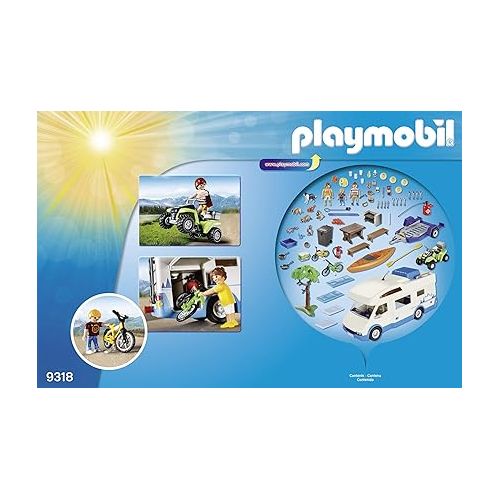 플레이모빌 Playmobil Camping Mega Set Toy, Multicolor
