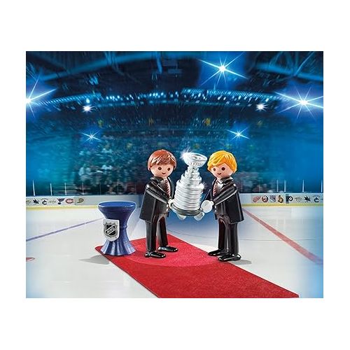 플레이모빌 Playmobil NHL Stanley Cup Presentation Set, White