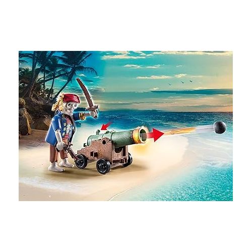 플레이모빌 Playmobil Pirate Treasure Island with Rowboat