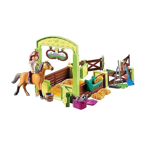 플레이모빌 Playmobil DreamWorks Spirit Lucky & Spirit with Horse Stall Playset