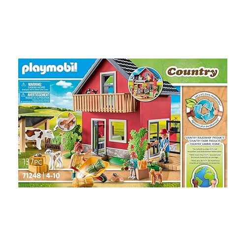 플레이모빌 Playmobil Farmhouse with Outdoor Area