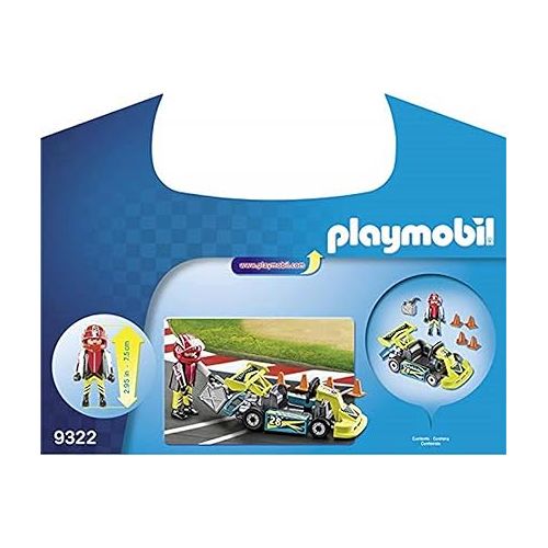 플레이모빌 Playmobil Go-Kart Racer Carry Case Building Set