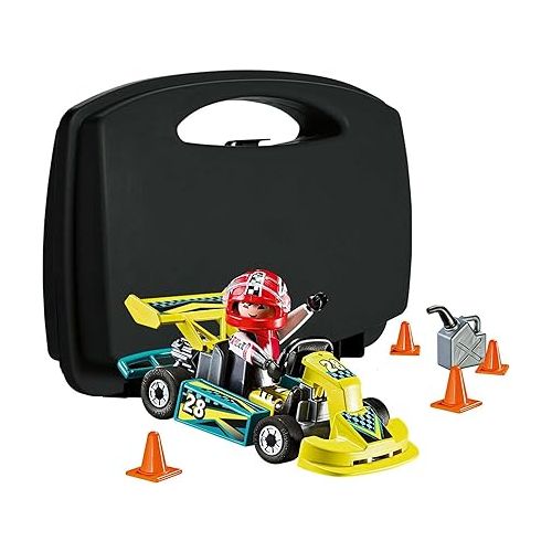 플레이모빌 Playmobil Go-Kart Racer Carry Case Building Set