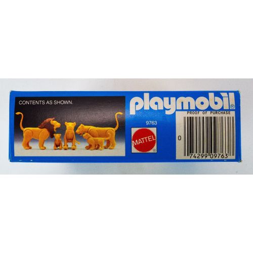 플레이모빌 1983 Schaper Playmobil 9763 Wild Animal Lions Figure Old Vintage NIB