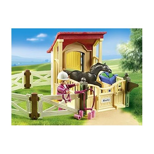 플레이모빌 PLAYMOBIL Horse Stable with Araber Building Set