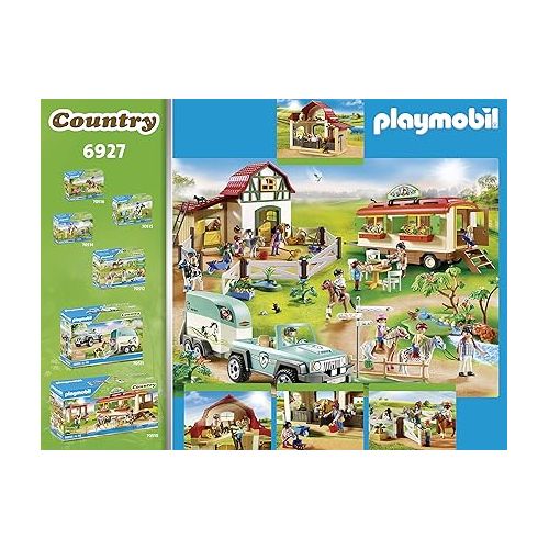 플레이모빌 Playmobil 6927 Country Pony Farm with 2 Pony Stalls and Storage Loft