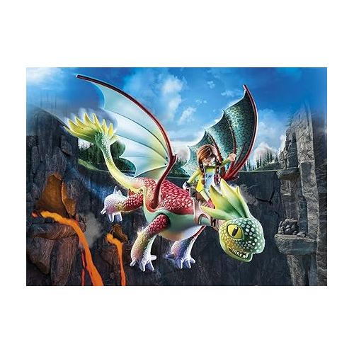 플레이모빌 PLAYMOBIL Dragons Nine Realms: Feathers & Alex