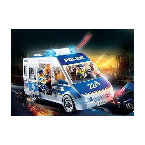 플레이모빌 Playmobil Police Van with Lights and Sound