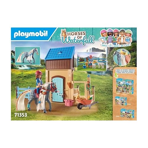 플레이모빌 Playmobil Horses of Waterfall Horse Stall with Amelia and Whisper