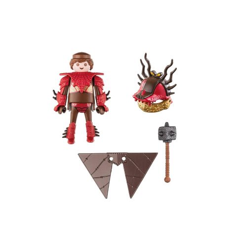 플레이모빌 Playmobil Snotlout with Flight Suit and Hiccup and Toothless with Baby Dragon