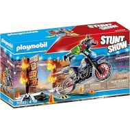 Playmobil Stunt Show Motocross with Fiery Wall