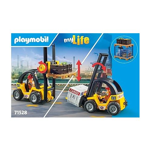 플레이모빌 Playmobil Forklift Truck with Cargo