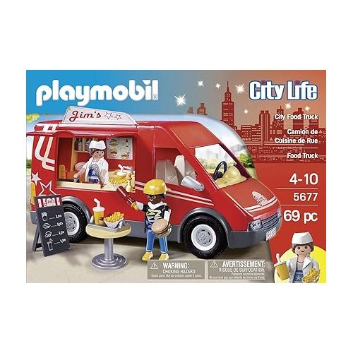 플레이모빌 Playmobil City Food Truck Playset