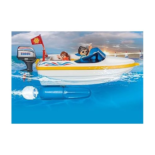 플레이모빌 Playmobil Pick-Up with Speedboat