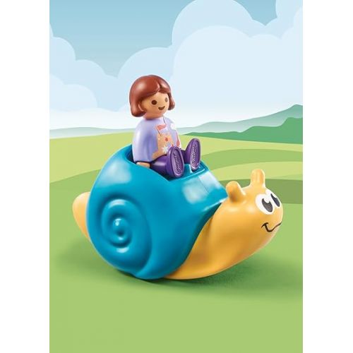 플레이모빌 Playmobil 1.2.3: Rocking Snail with Rattle Feature