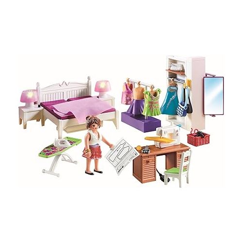 플레이모빌 Playmobil Bedroom with Sewing Corner Furniture Pack