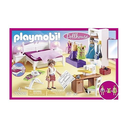 플레이모빌 Playmobil Bedroom with Sewing Corner Furniture Pack