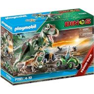 Playmobil 71183 Dinos T-Rex Attack with Raptor and Quad, Toy for Children Ages 4+
