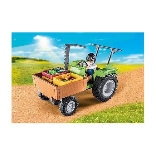 플레이모빌 Playmobil Harvester Tractor with Trailer