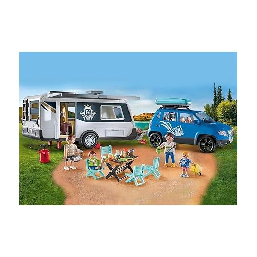 플레이모빌 Playmobil Caravan with Car