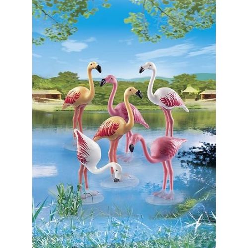 플레이모빌 Playmobil Flock of Flamingos Building Kit