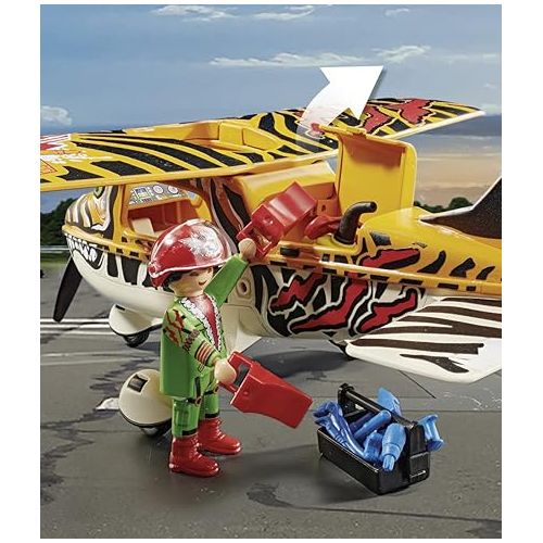 플레이모빌 Playmobil Air Stunt Show Tiger Propeller Plane