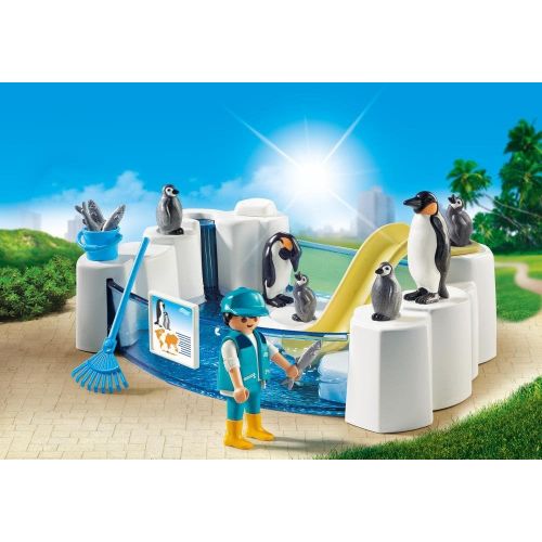 플레이모빌 [아마존베스트]Playmobil Penguin Enclosure Building Set