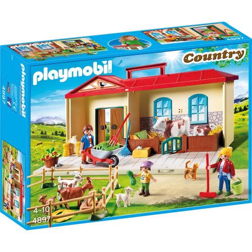 플레이모빌 [아마존 핫딜]  [아마존핫딜]PLAYMOBIL Playmobil 4897 - Mitnehm-Bauernhof