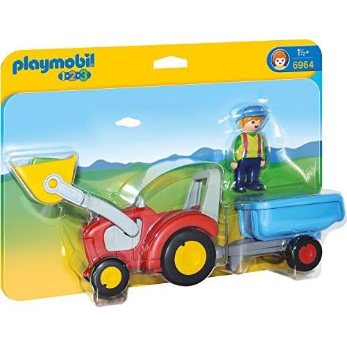 플레이모빌 [아마존 핫딜]  [아마존핫딜]Playmobil 6964 - Traktor mit Anhanger