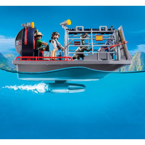 플레이모빌 PLAYMOBIL Enemy Airboat with Raptor Building Set