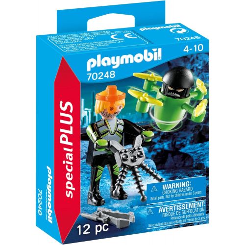 플레이모빌 Playmobil Agnet with Drone 70248 Figures Plus Set