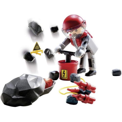 플레이모빌 Playmobil Rock Blaster with Rubble Building Set