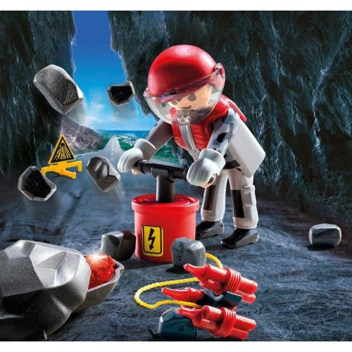 플레이모빌 Playmobil Rock Blaster with Rubble Building Set