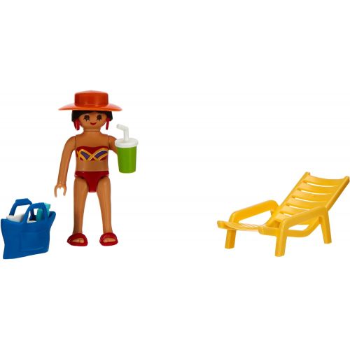 플레이모빌 PLAYMOBIL Sunbather with Lunge Chair 70300 Plus Figur Package Special Set