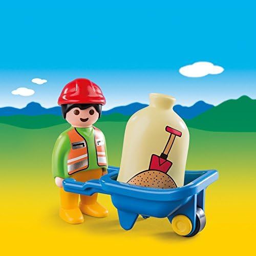 플레이모빌 PLAYMOBIL 1.2.3 Worker with Wheelbarrow