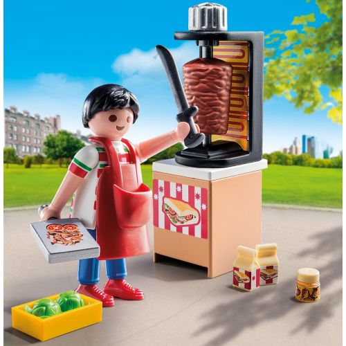 플레이모빌 PLAYMOBIL Kebab Vendor Building Set