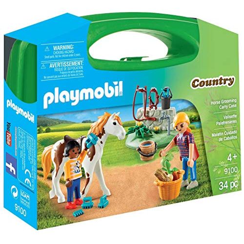 플레이모빌 PLAYMOBIL Horse Grooming Carry Case