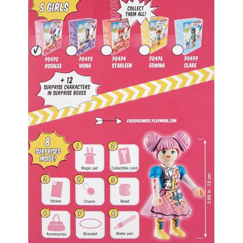 플레이모빌 Playmobil EverDreamerz Comic World Rosalee with Peace Symbol Charm & 7 Surprises