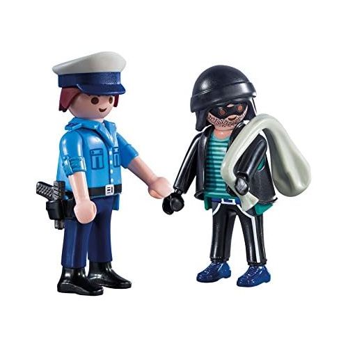 플레이모빌 Playmobil Policeman & Burglar Building Set