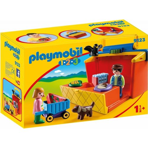 플레이모빌 Playmobil Take Along Market Stall Building Set