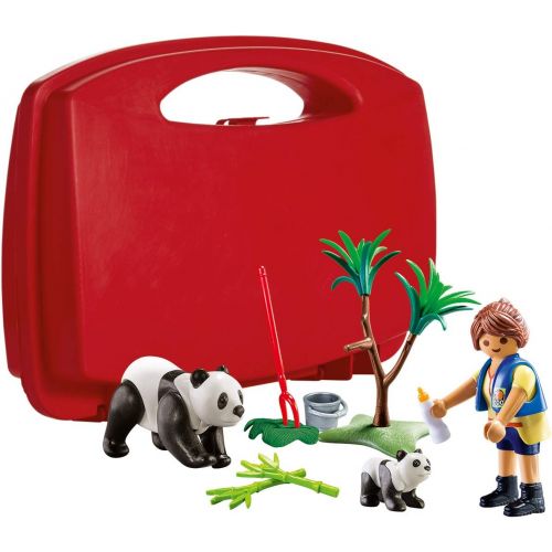 플레이모빌 PLAYMOBIL 18 Piece Panda Caretaker Carry Case