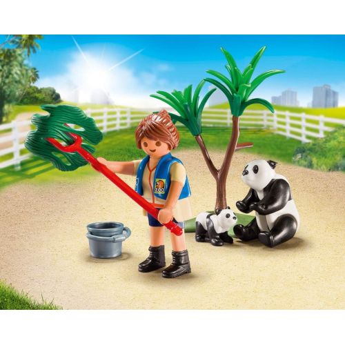 플레이모빌 PLAYMOBIL 18 Piece Panda Caretaker Carry Case