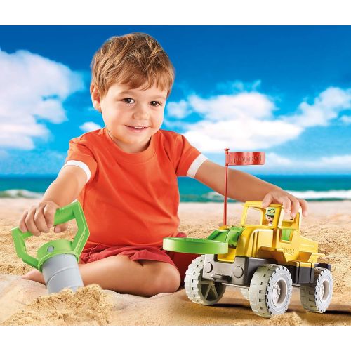 플레이모빌 PLAYMOBIL Sand 70064 Drilling Vehicle, for Children Ages 2+