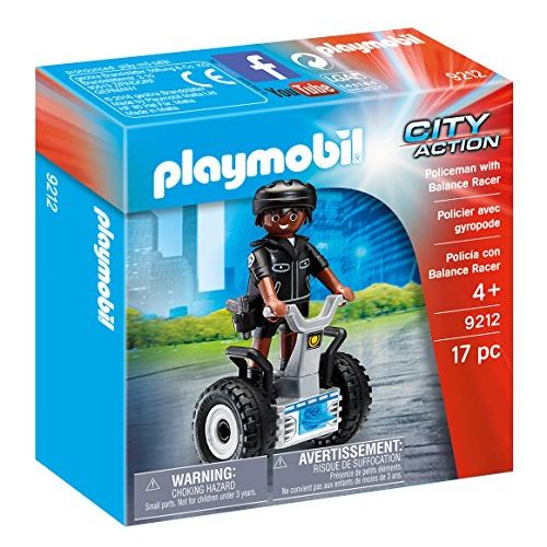 플레이모빌 Playmobil Policeman with Balance Racer